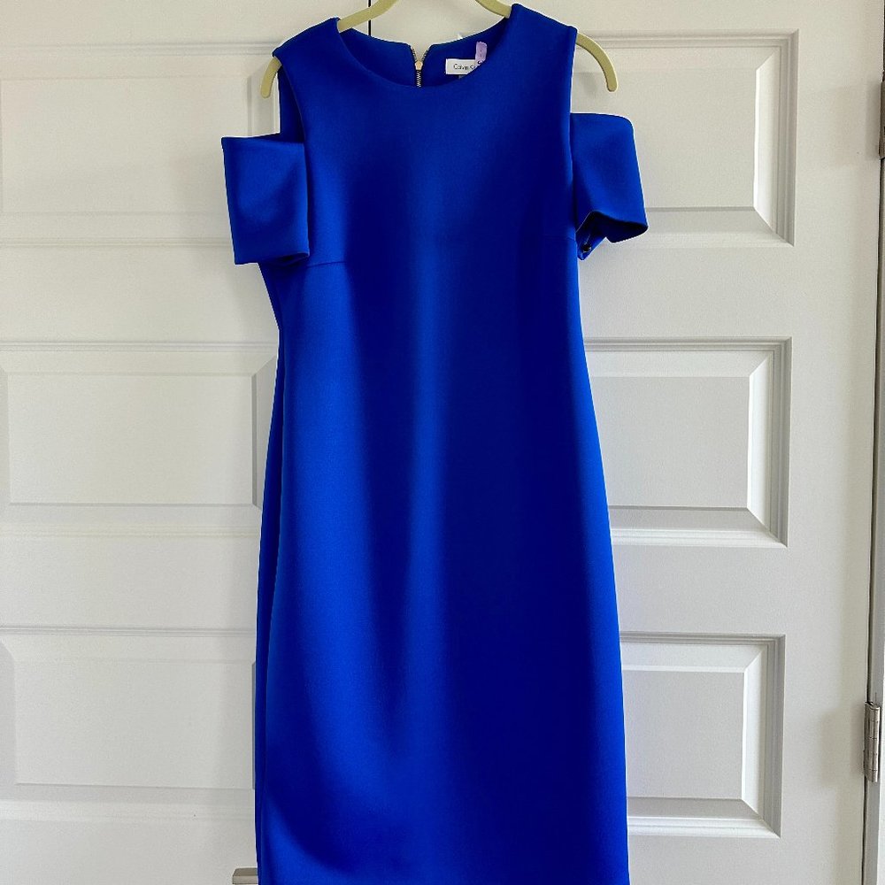 Royal Blue Calvin Klein Cocktail Dress - Size 10